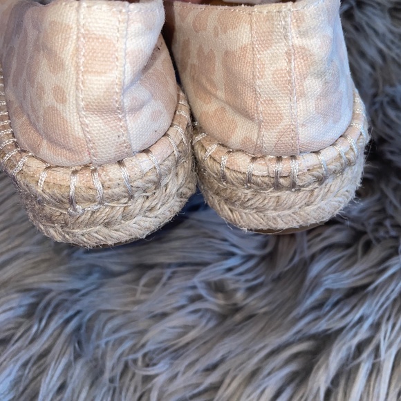 EUC Splendid Laney Animal Print Ivory Cheetah Espadrille Flats Size 8.5 - Picture 5 of 9